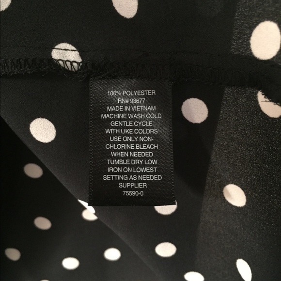 Polka Dots Shirt, Worthington, Petite Small - Picture 5 of 5